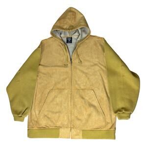 Vintage 90s Y2K Ghetto Crew Full Zip Hoodie Baggy Streetwear Hip Hop Size XXL
